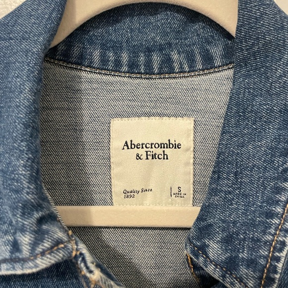 Abercrombie A-Line Denim Mini Dress, Medium Rinse, Size S - Picture 2 of 4